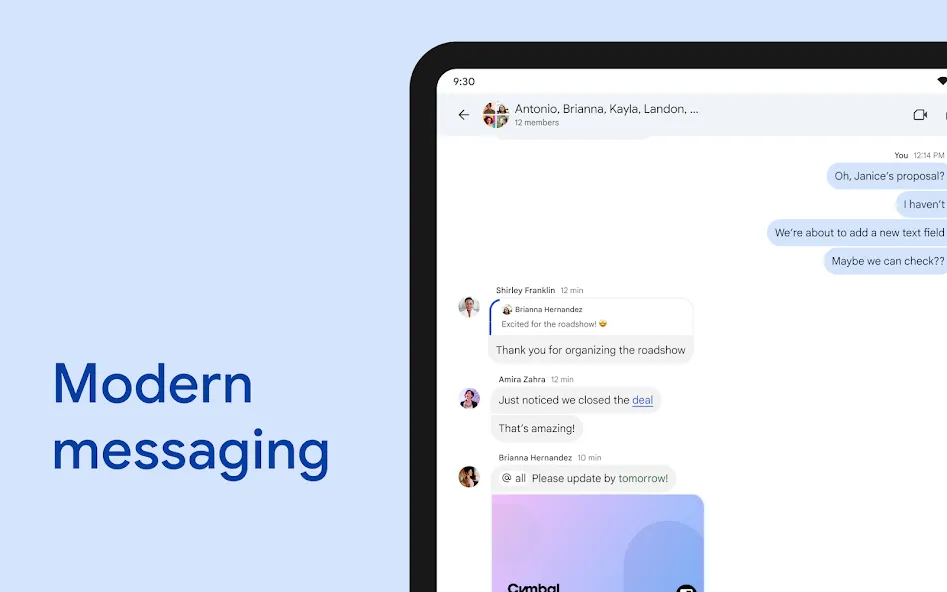 Google Chat screenshot 9