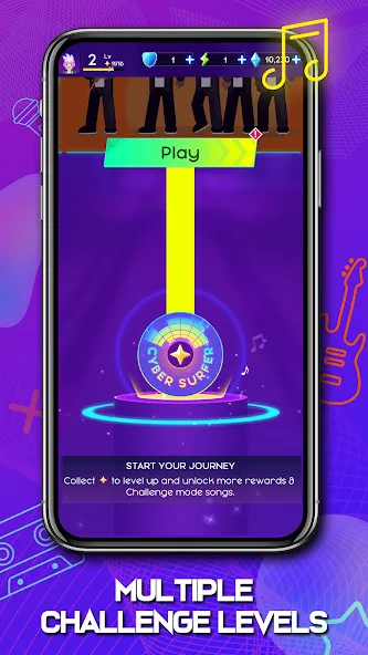 Cyber Surfer : Rhythm Odyssey screenshot 5