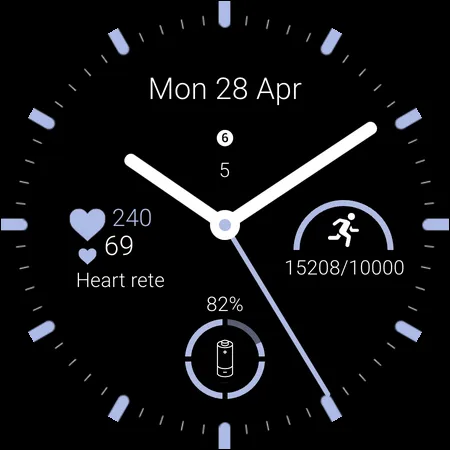 Clear Digits Watch Face screenshot 9
