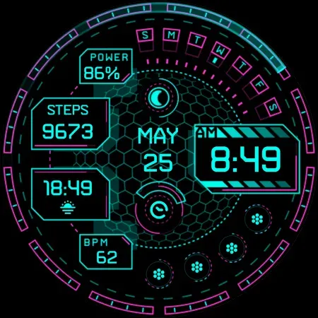 Cyberoid Ultra - watch face screenshot 9