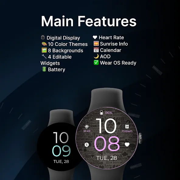 Minimal Watch Watch Face screenshot 2