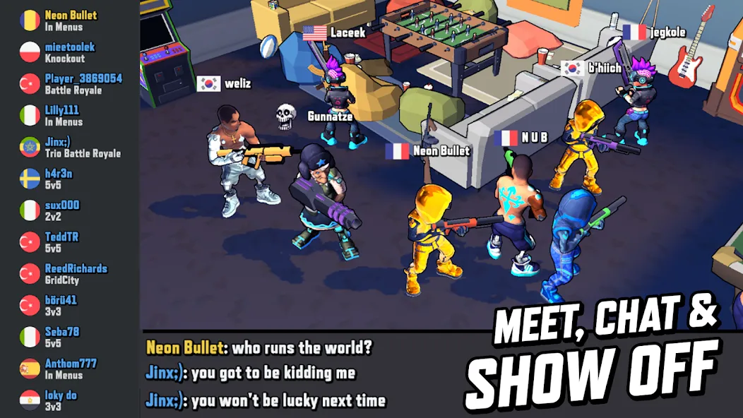 Gridpunk Battle Royale 3v3 PvP screenshot 5
