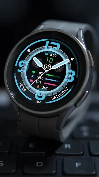 Blue White Glass ZKin Watch screenshot 15