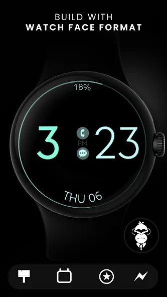Battery v7 minimal watch face screenshot 4