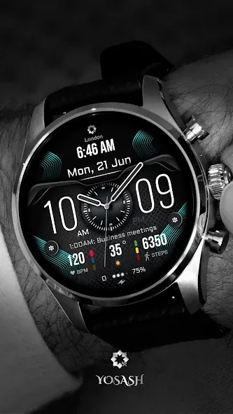 H385 Hybrid Watch Face screenshot 1