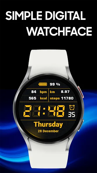 Simple Watchface AKM Wear OS screenshot 1