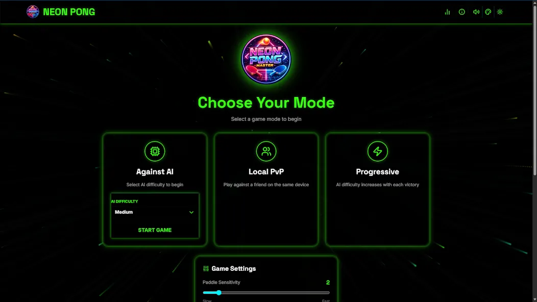 Neon Pong Master Offline Play screenshot 27