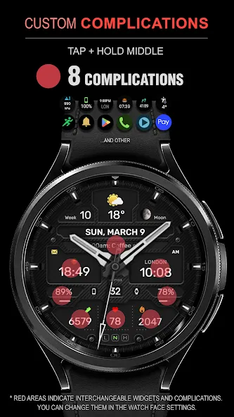 WFP 133 Brutal watch face screenshot 3
