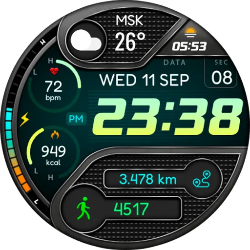 Digital Berulyk Watch Face screenshot 14