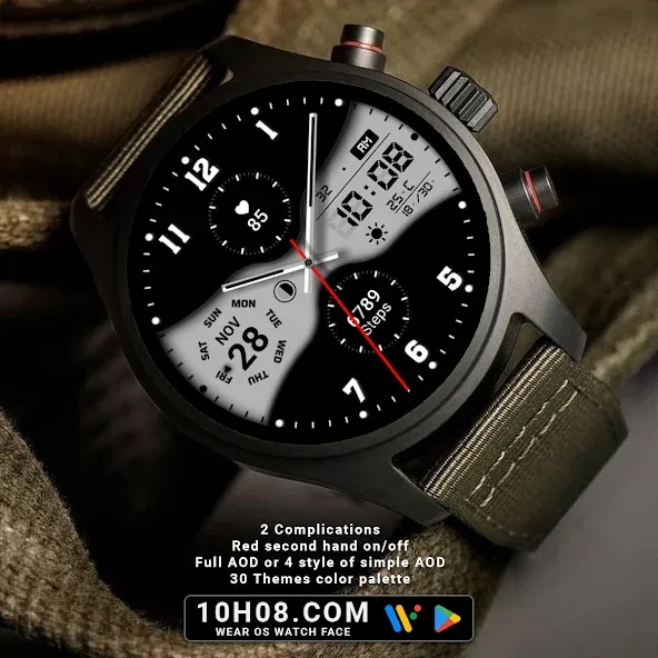 Watch face 10h08.com #94 screenshot 2