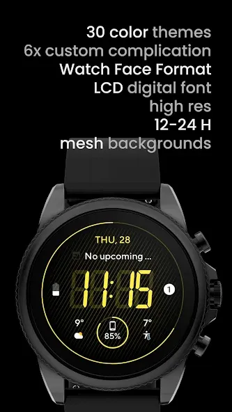 Lean Digital Watch Face screenshot 2