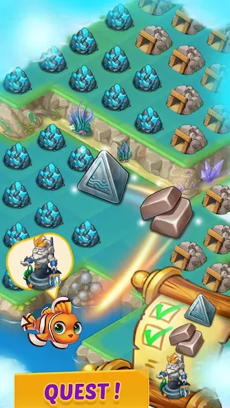 Merge Mermaids-magic puzzles screenshot 4