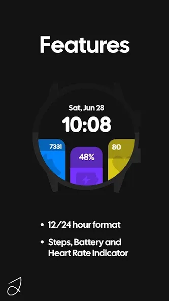 Simple Bars Watch Face screenshot 2