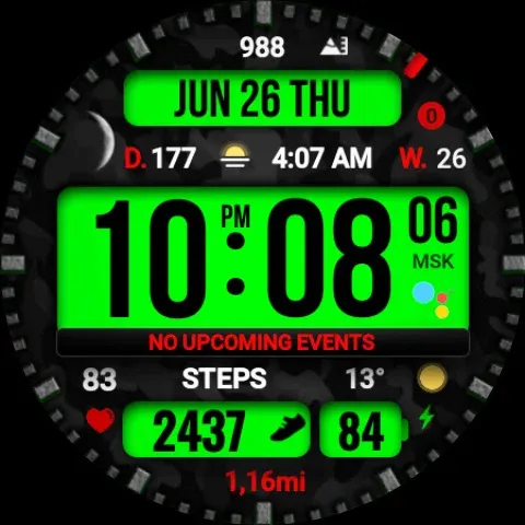 Dgt BigMod Informer Watch face screenshot 37