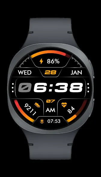 Oled - Digital v6 | watch face screenshot 4