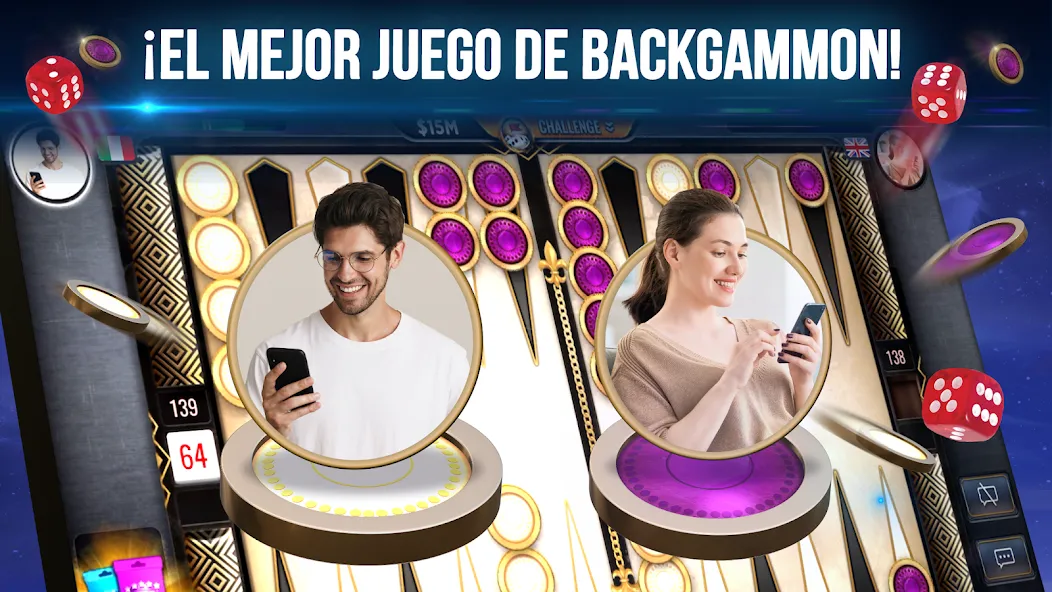 Backgammon - Juego de mesa screenshot 1