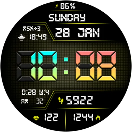 DIGI SARUMI URX74 Watch face screenshot 16