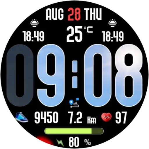Animated Weather Digital Clock screenshot 20