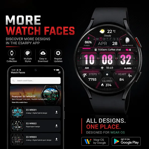 ES WR0022 – Sport Watch Face screenshot 19