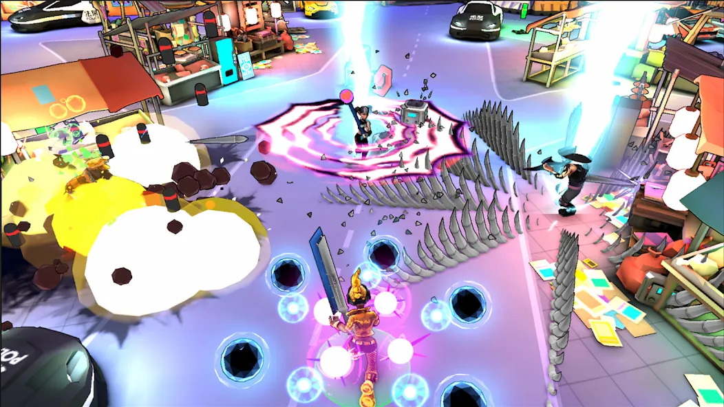 Gridpunk Battle Royale 3v3 PvP screenshot 8