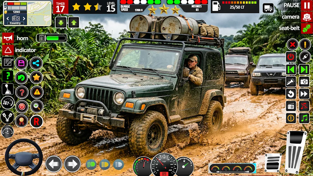SUV Offroad 4x4 Jeep Game 3d screenshot 1