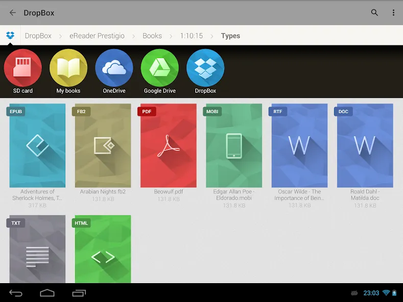 eReader Prestigio: Lector screenshot 16