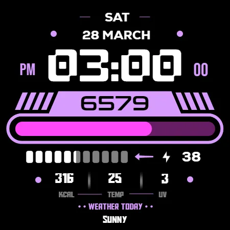 Stepox WatchFace screenshot 11
