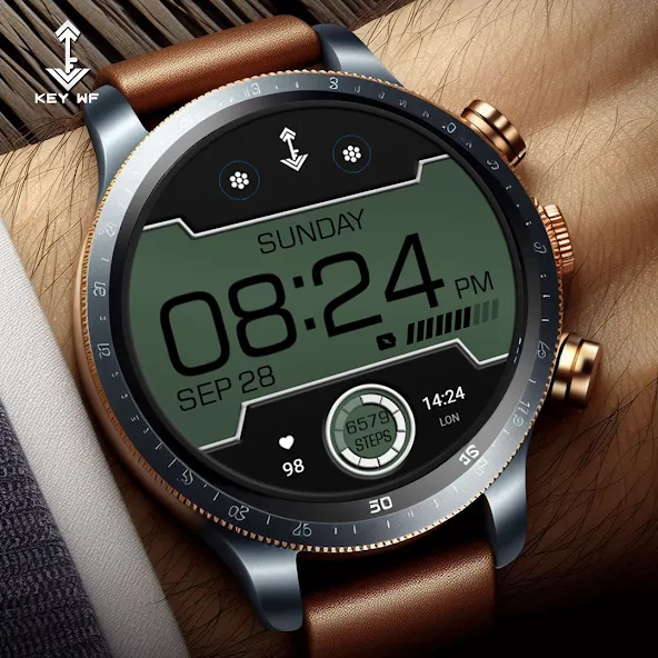 Key WF96 Digital Watch Face screenshot 4