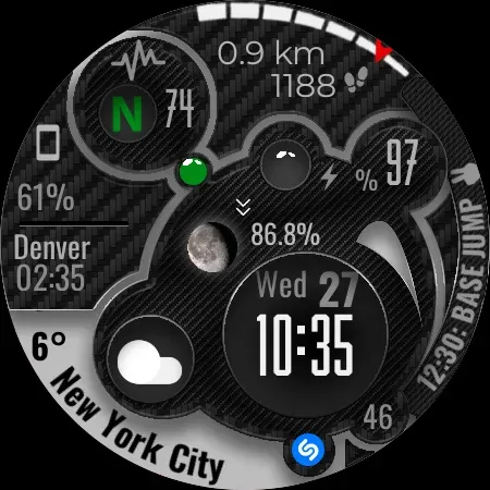 Digital Watch Face CUE104 screenshot 10