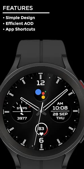 Rythenight - watch face screenshot 2
