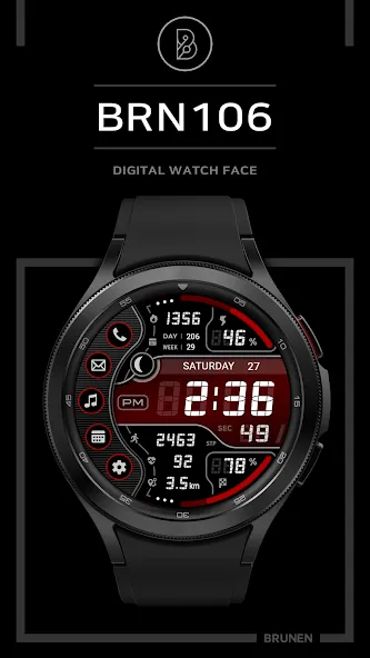 BRN106 : Watch Face screenshot 2