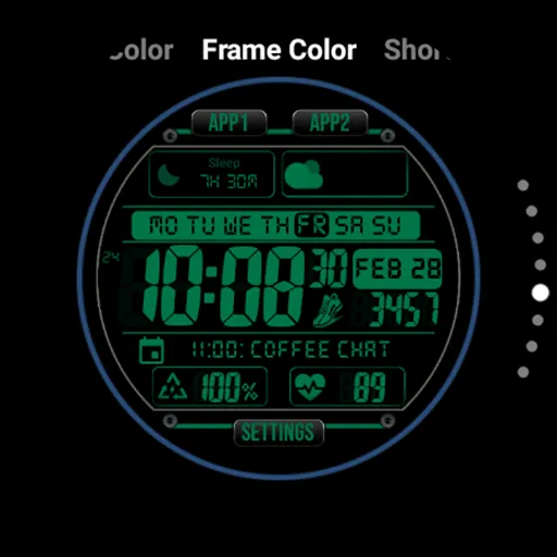 Digital Watch face MB397 screenshot 37