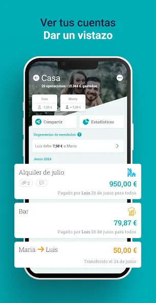 Sesterce – compartir gastos screenshot 5