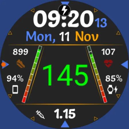 GDC-251 Diabetes Watch Face screenshot 9