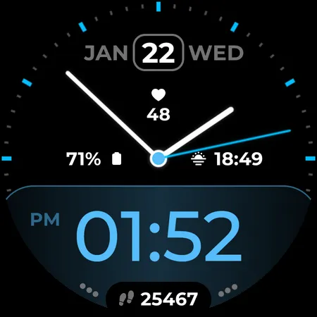 Twin Zone Watch Face screenshot 5
