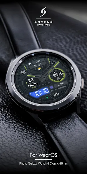 SH056 Watch Face, WearOS watch screenshot 3