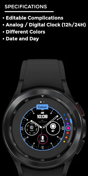 Adria Night - watch face screenshot 4