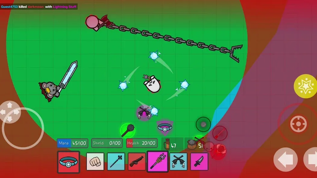 Thelast.io - 2D Battle Royale screenshot 1