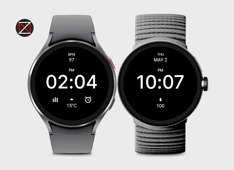 Simple Black Watch Face screenshot 3