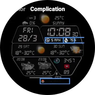 N-SPORT735 Weather Watch Face screenshot 13