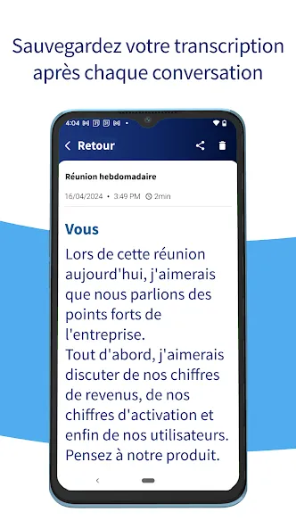 Ava - Transcription en direct screenshot 3