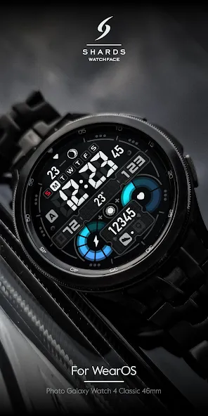 SH027 Watch Face, WearOS watch screenshot 4