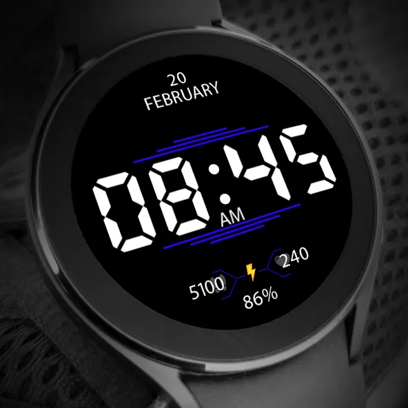 Key037 Digital Watch Face screenshot 6