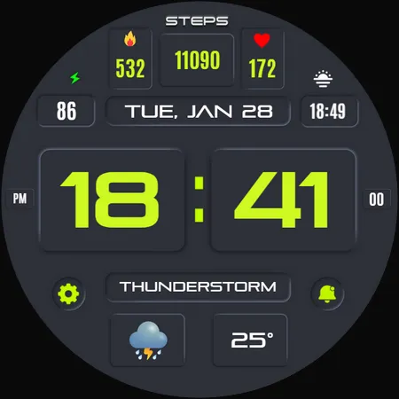Suva Digital Watch Face screenshot 32