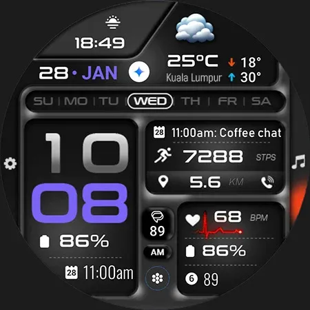 ML2U 380 Tactical Watch Face screenshot 32