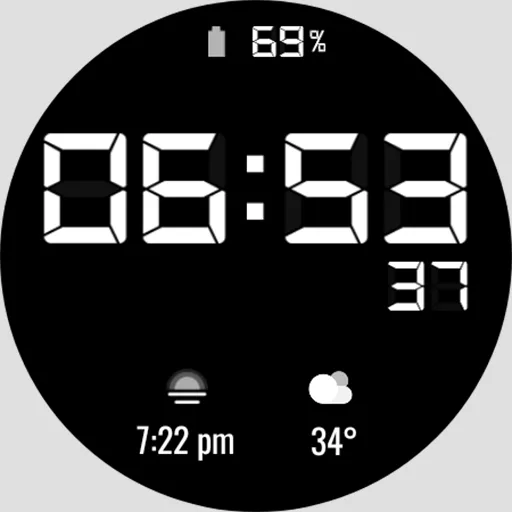 Simple Digital Watch Face screenshot 5