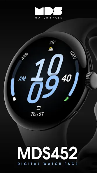 MDS452 Digital Watch Face screenshot 2