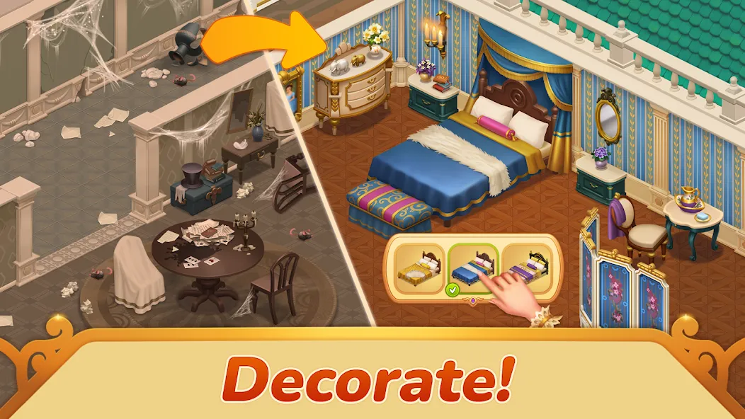 Storyngton Hall: Match 3 games screenshot 2