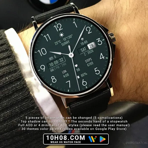 Watch face 10h08.com #132 screenshot 3