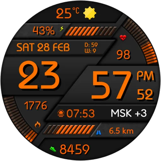 Digital Minimal Watch Face screenshot 19